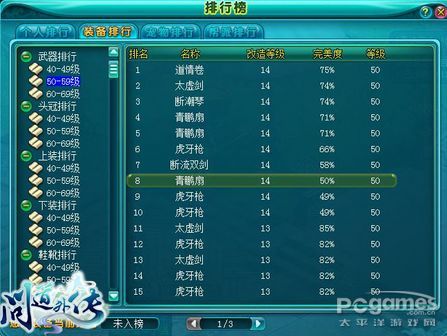 拒绝低调!《问道外传》排名系统曝隐私! 拒绝低调!《问道外传》排名系统曝隐私!